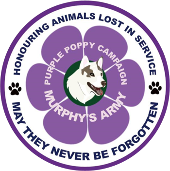 Murphy s Army Purple Poppy Campaign Paying tribute to animals lost in service and to those who serve us today